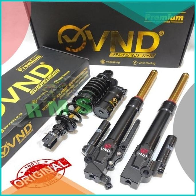 Upside Down Shock Depan + Shockbreaker VND Vario Beat Scoopy Spacy Set