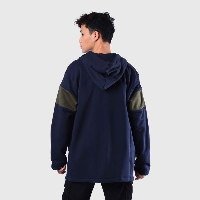 ROUGHNECK HZ046 NAVY 1991 LINE ZIPPER HOODIE