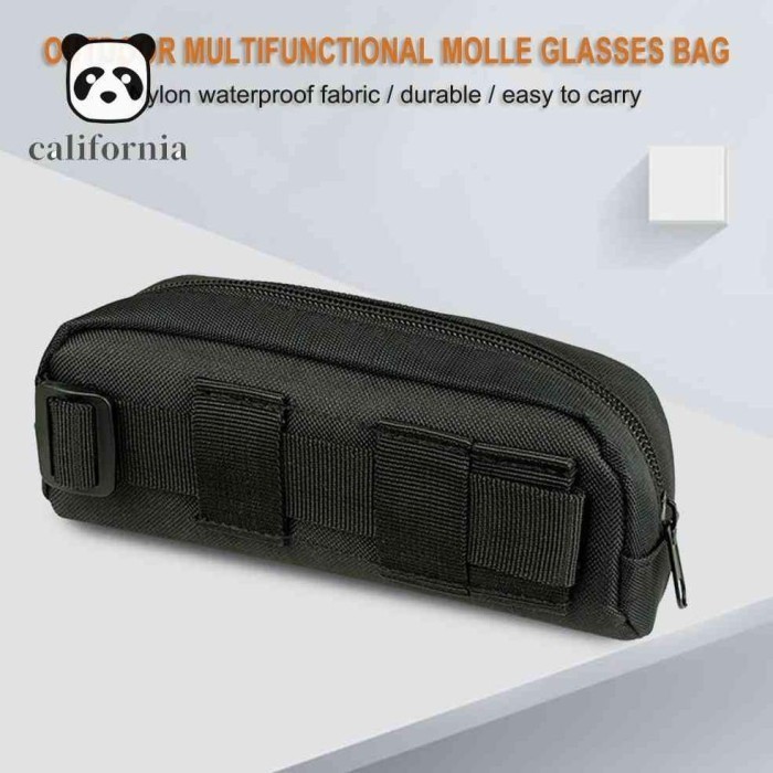 New (Cal-8) Tas Pouch Pinggang Tempat Kacamata Bahan Nilon Untuk