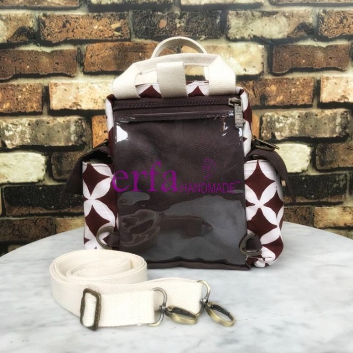 Pouch Motif Bag Organizer 4 In 1 - Tas New Normal - Tempat Tissue Erfa