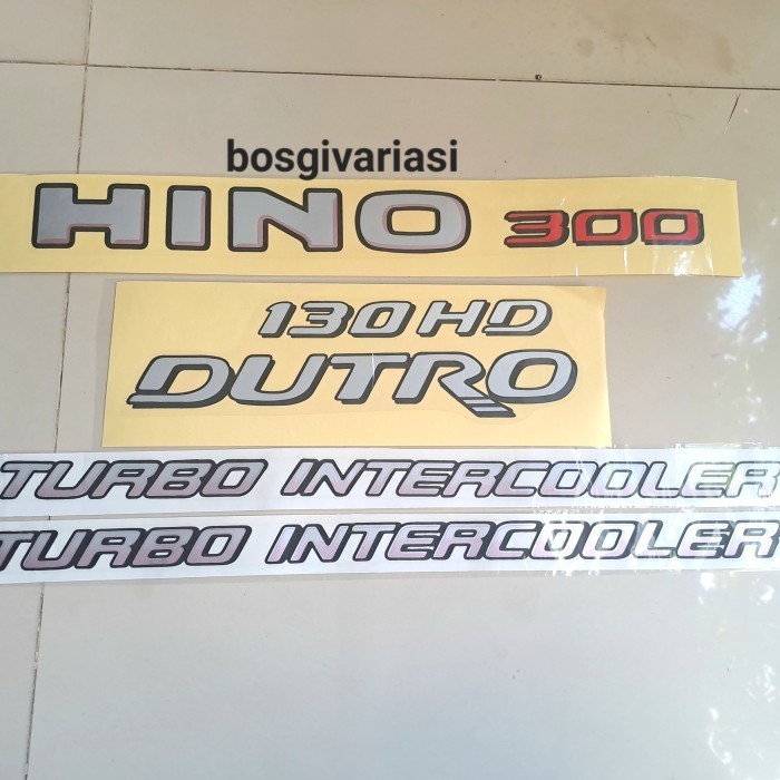 Stiker Hino 300 Dutro 130HD xpower / stiker Hino Dutro turbo intercooler xpower / sticker dutro 130h