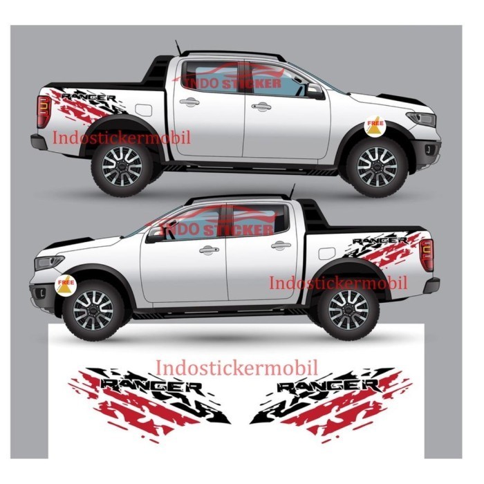 - CUTTING STICKER MOBIL FORD RANGER STIKER BAK SAMPING MOBIL RANGER