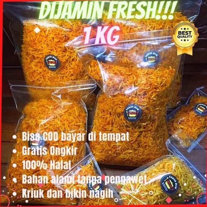 

Camilan Cemilan Lauk Keripik Kering Kentang Mustofa 1kg Kentang Balado