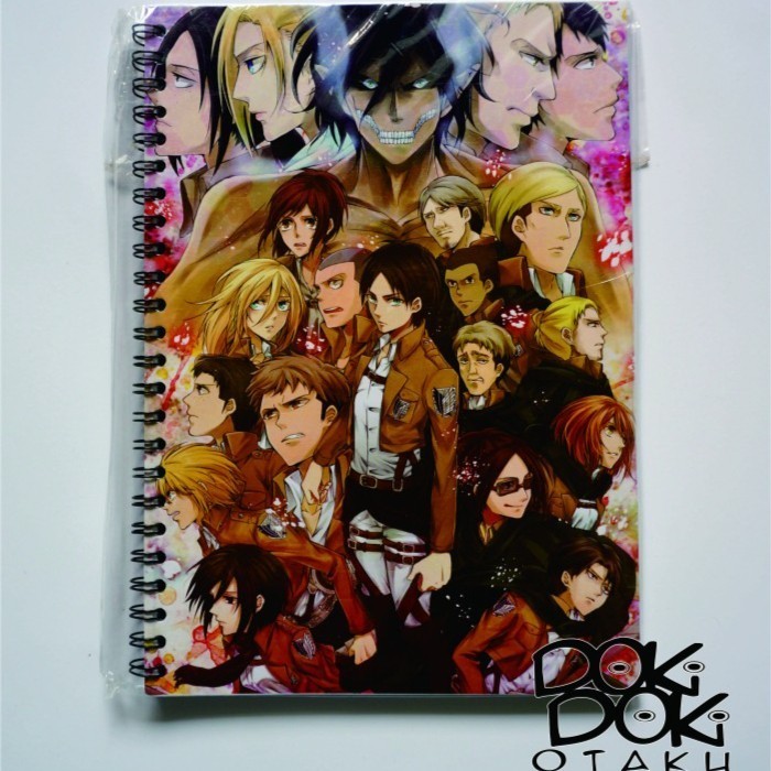 

Jual Sketch Book/Note Book/Buku Catatan Anime Attack On Titan 01 A5 Premium Diskon