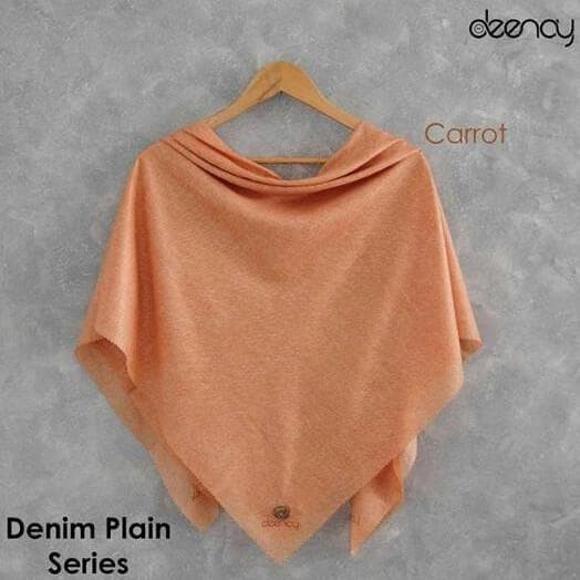 Terbaru...Kerudung Deenay Polos Denim Series Voal Ultrafine Original