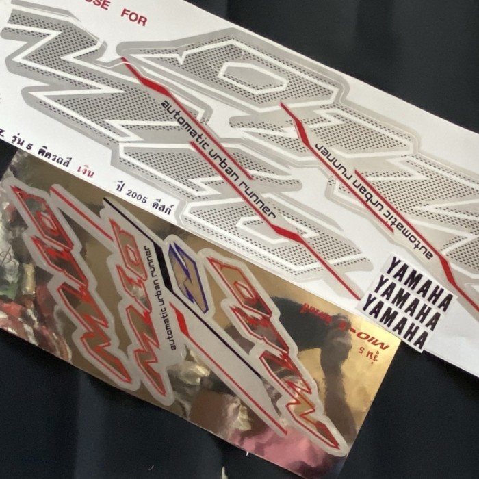 striping stiker lis bodi mio sporty smile urban impor thailand silver