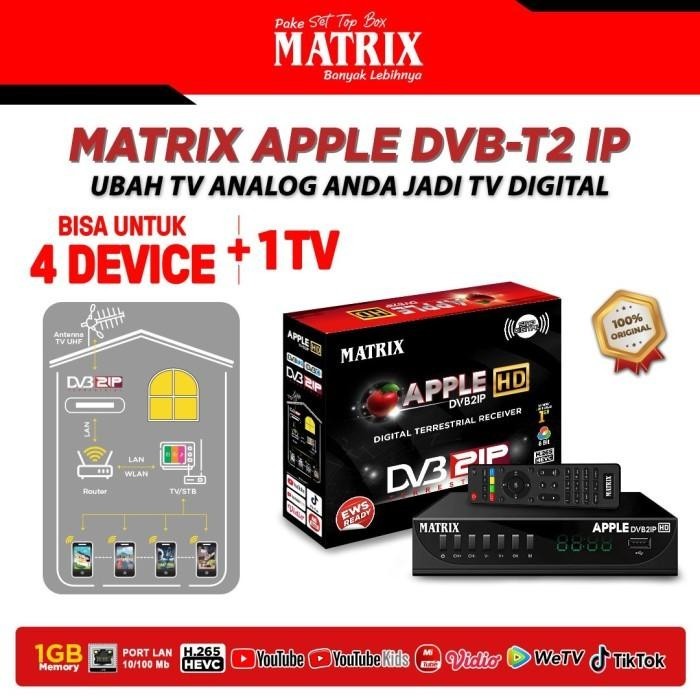 Stb Dvb2Ip Matrix Apple Merah (New)