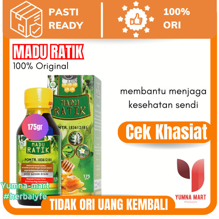 

Ratik Madu Herbal Obat Nyeri Sendi & Sakit Otot Pinggang Original