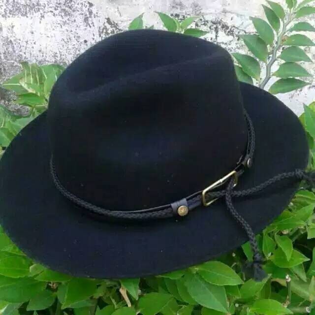 Premium Topi Laken fedora Pria Kulit Asli Import 100%