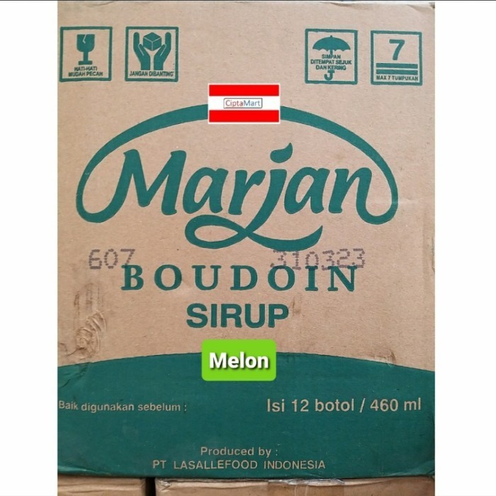Marjan Boudoin Sirup Melon 1 dus Gojek Grab Only