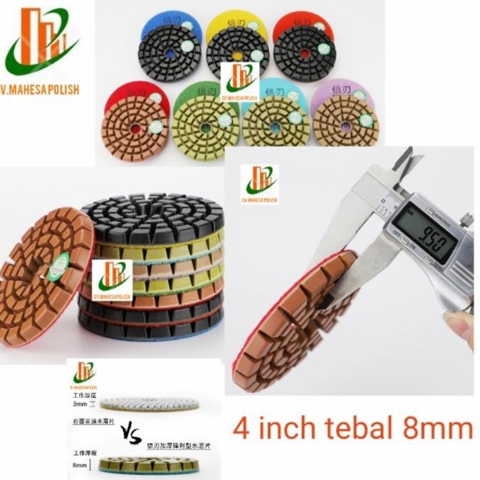 Diamond pad poles lantai semen poles teraso poles beton