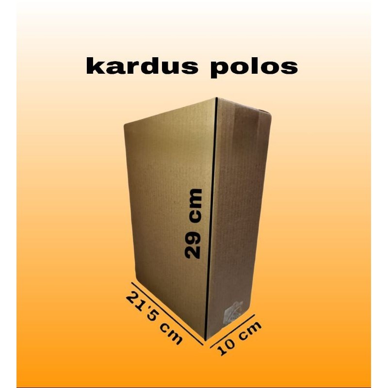 

kardus packing uk 21,5x10x29 kardus besar Kadus polos