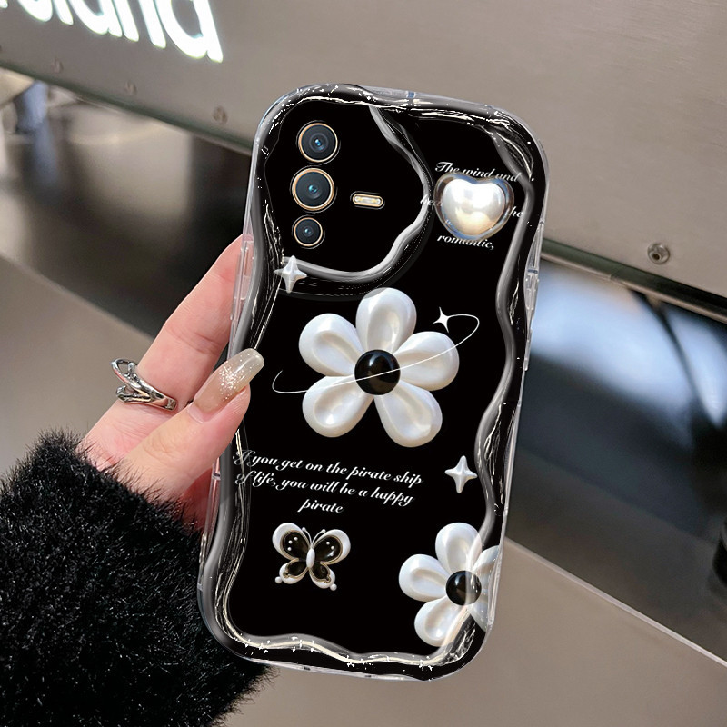 Casing Hp VIVO V23 5G VIVO V23I 5G VIVO V23E 4G V23E 5G VIVO V23 Pro 5G VIVO Y75 Case Lucu Bunga dan