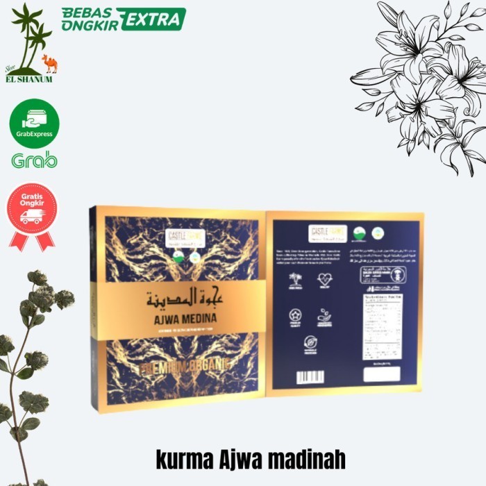 

((((()paling dicari] Kurma Ajwa Medina Premium Organic 1kg Kurma Ajwa Aliyah Castle Farm