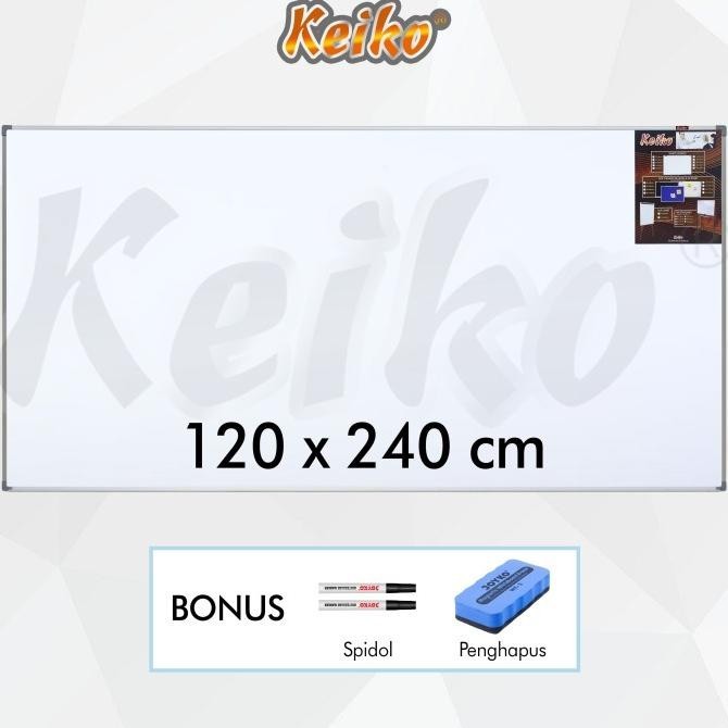 

Papan Tulis Whiteboard Gantung Single Face Keiko 120 X 240 Cm
