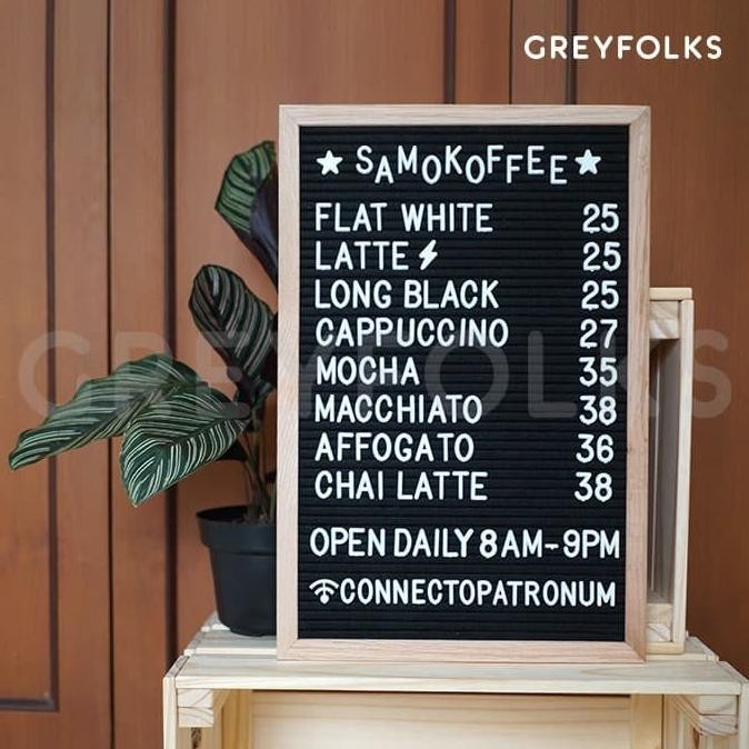 

Big Black Felt Letter Board Ready Stock!