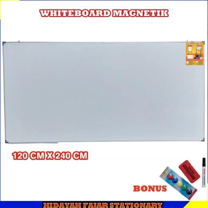 

Whiteboard - Papan Tulis Magnet 120 X 240