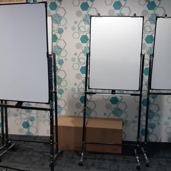 

Whiteboard Standing Single Face Ukuran 70X100Cm