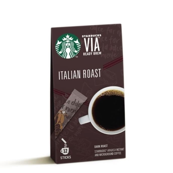 

Starbucks VIA Ready Brew 12 Sticks Coffee/Kopi Sachet-ITALIAN ROAST GBM