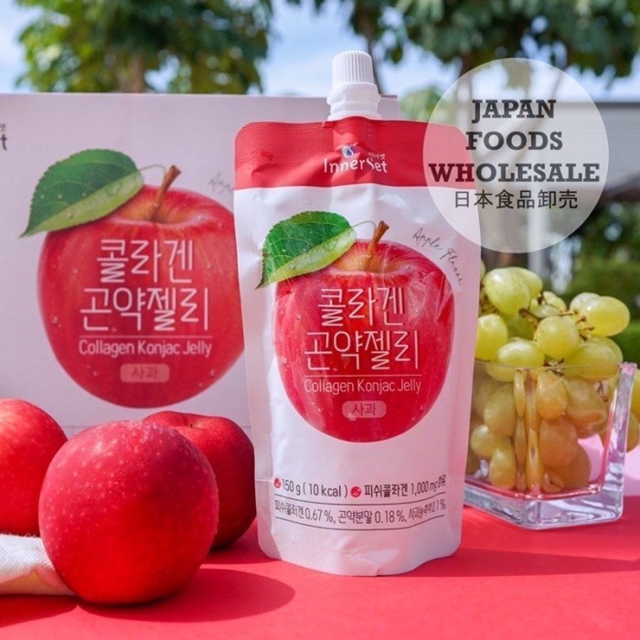 

Innerset Konjac Jelly Apple / Cemilan Sehat / Makanan Diet / Korea