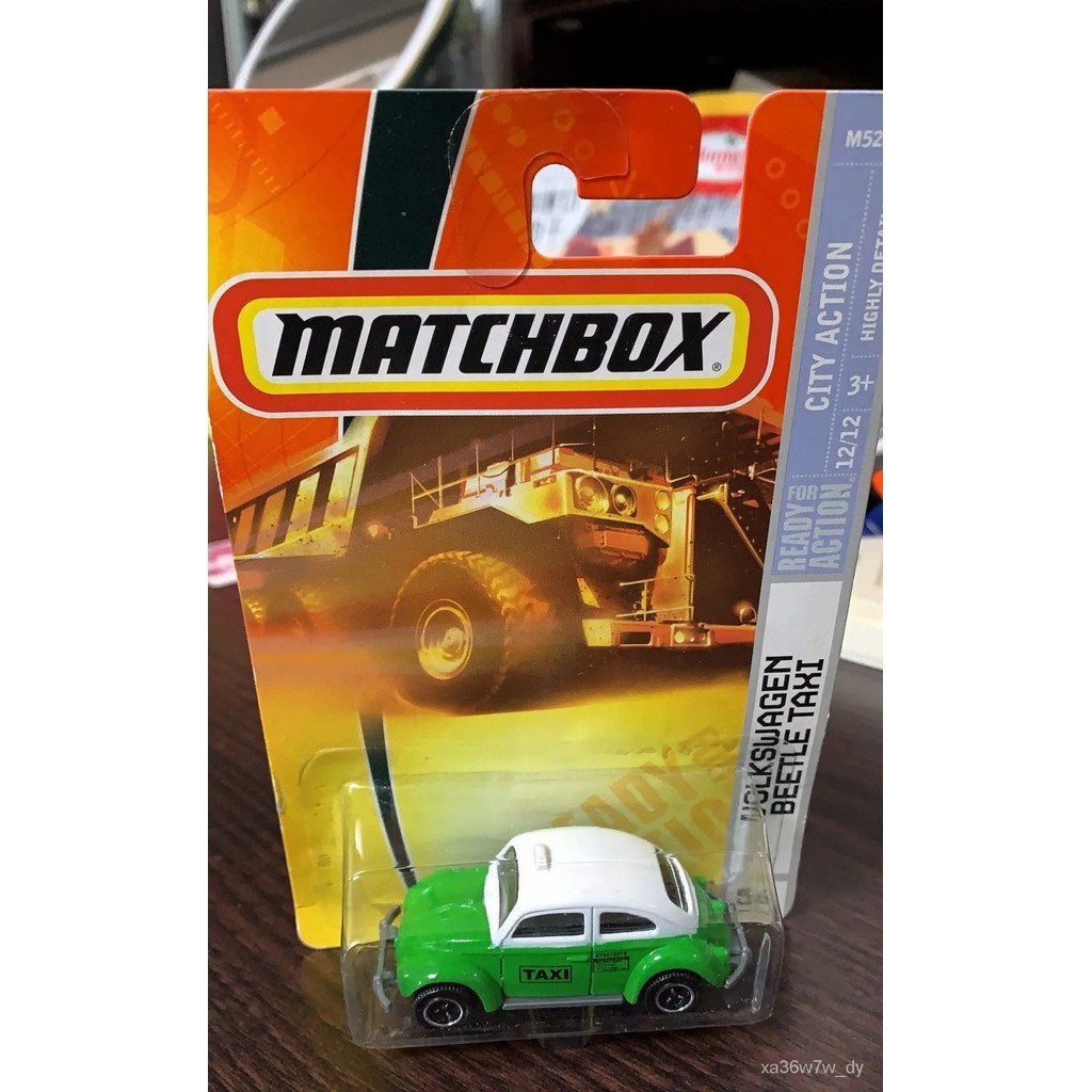 Matchbox Mobil MB578 VW BEETLE Taxi 1/64 Model Koleksi Kendaraan Mainan Die-Cast Metal