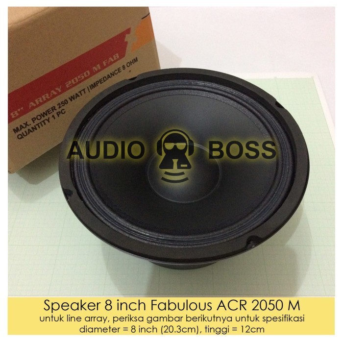 Speaker ACR 8" Fabulous 2050 /ACR 8 inch Fabulous / ACR 8"Fabulus 2050