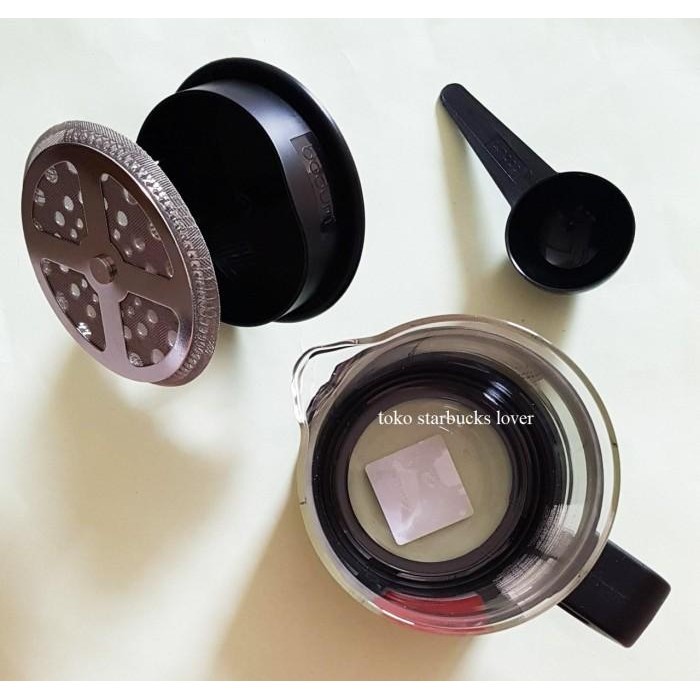 STARBUCKS BODUM FRENCH PRESS 4 CUP BLACK COFFEE MAKER