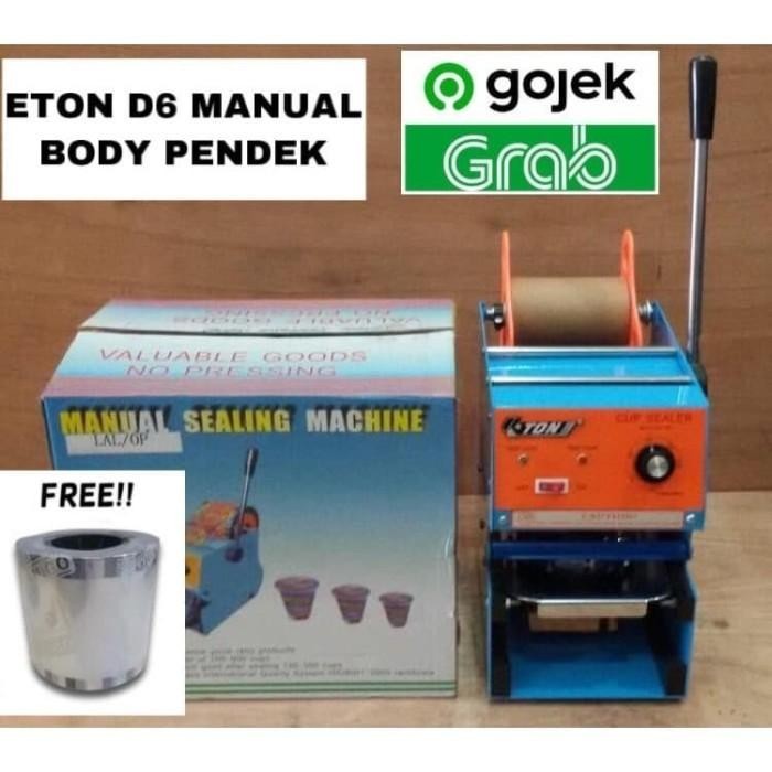 CUP SEALER ETON ET D6 + GRATIS 1 ROLL LID SEALER KHUSUS GOJEK