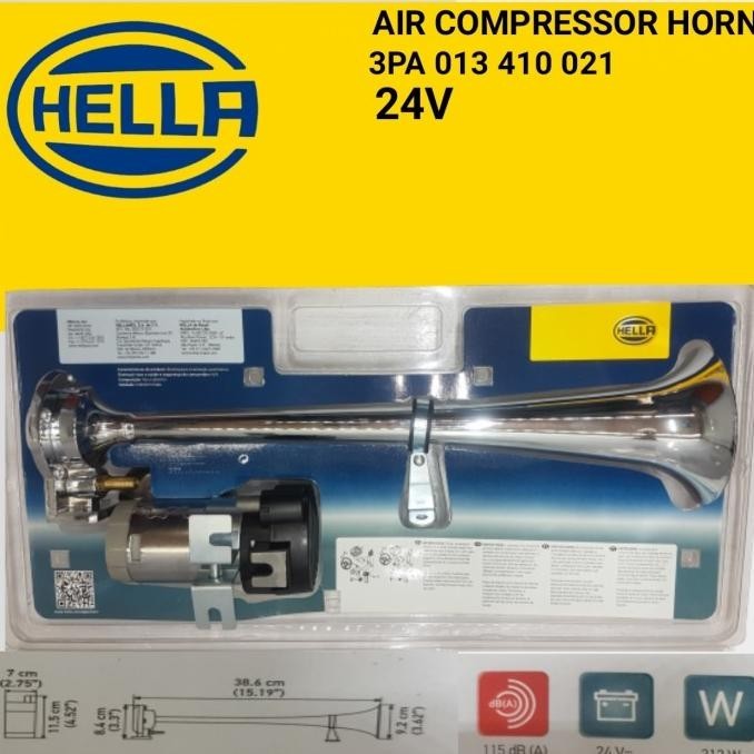 Harga Diskon Hella Air Compressor 24V/Klakson Angin 3Pa 013 410 021