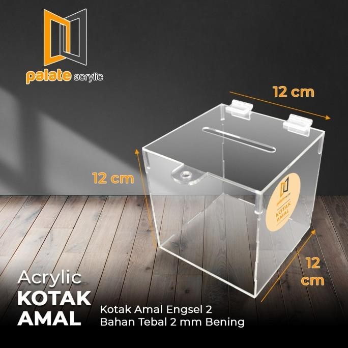 

Baru - AKRILIK KOTAK AMAL / KOTAK SARAN BAHAN AKRILIK 12x12x12 !