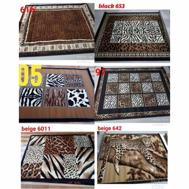 Karpet Hewan Motif Kulit Permadani Modren Tebal Empuk Bagus Sale Murah