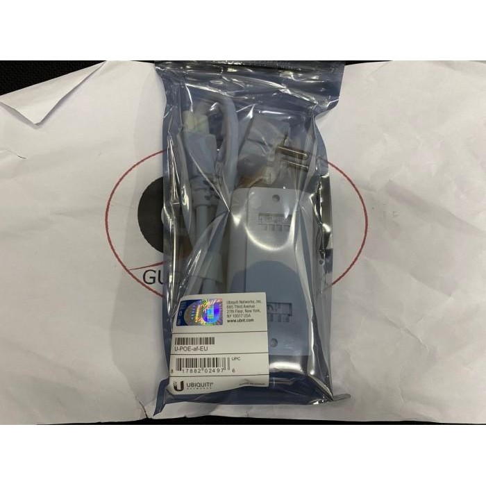 Ubiquiti Poe Adaptor 48V 0.5A - White Ubnt Poe 48 Volt 0.5 Ampere