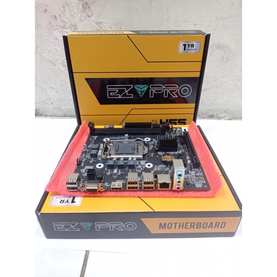 Termurah Motherboard H55 Ezpro Intel Socket Lga 1156 Mainboard