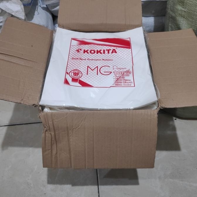 Promo Kertas Nasi Kfc (Isi 50Pack), Kertas Burger, Kertas Nasi Putih