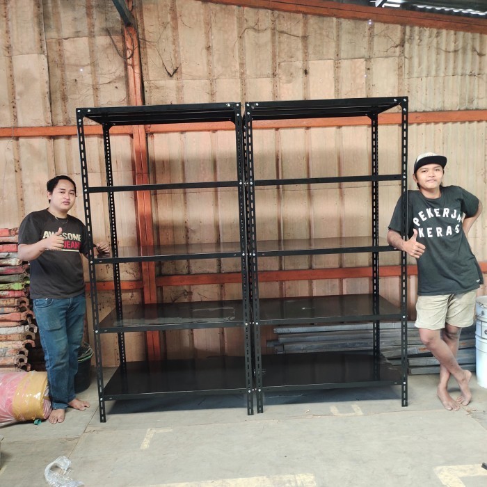 Terbaru Rak Gudang Besi Murah 5 Susuun L40 P100 T200 Promo Terlaris