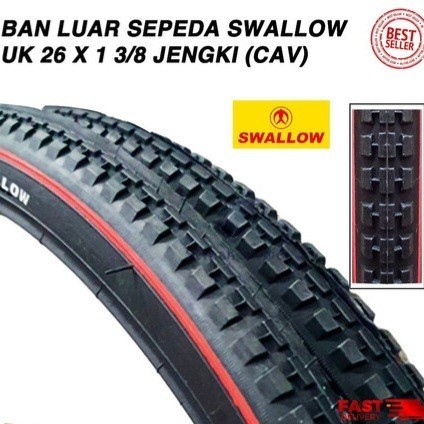 Terbaru Ban Luar Swallow 26X1 3/8 Ban Sepeda Jengki Ban 26 X 1 3/8 Delitire Promo Terlaris