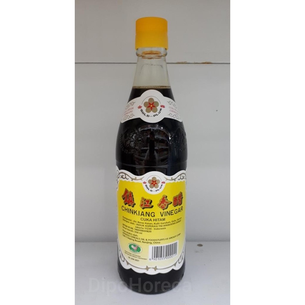 

Cuka Hitam Black Vinegar ChinKiang Gold-Plum 550ml Made in Tiongkok Best Seller