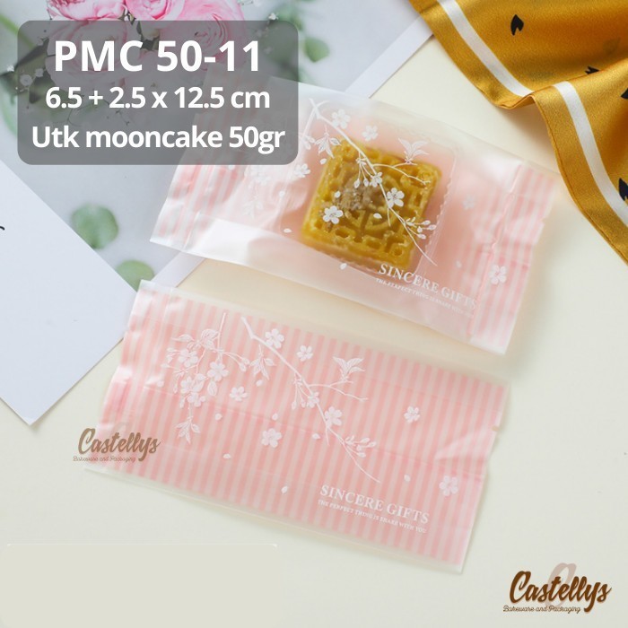 

best produk] Plastik Mooncake 50gr PMC 50-11 Pink Kue Kering Bulan Nastar Cookies