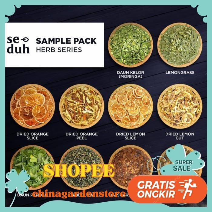 

SAMPLE PACK HERBAL TISANE SERIES A - MORINGA LEMON ORANGE PANDAN TEA BEST PRODUCT