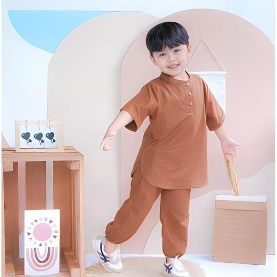 Terbaru Setelan Baju Koko Anak Adam/Setelan Baju Koko Anak 1-5 Tahun
