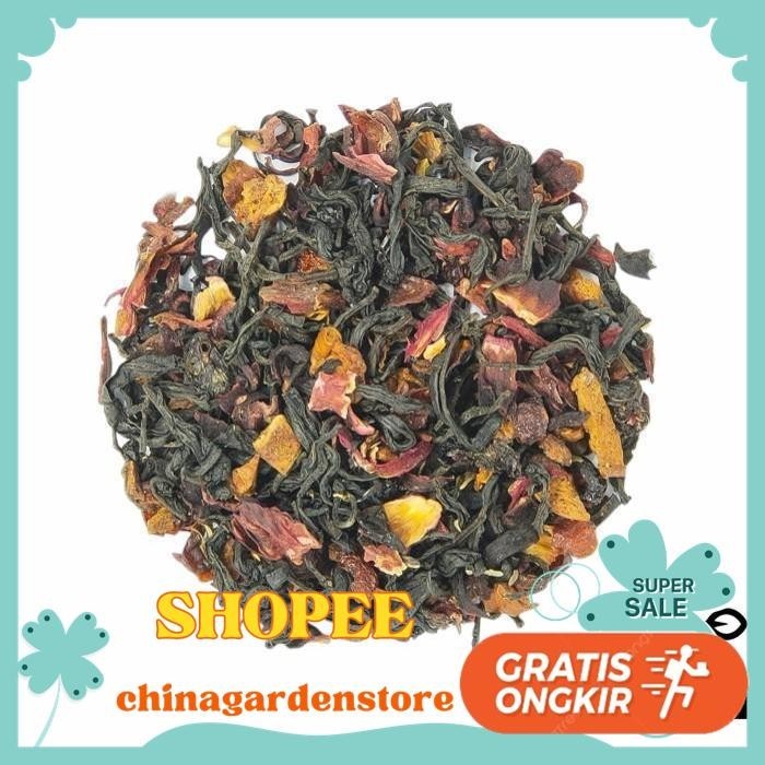 

BERRYFUL TEA BLEND - BERRY HIBISCUS BLACK TEA 250 GRAM GRATIS ONGKIR