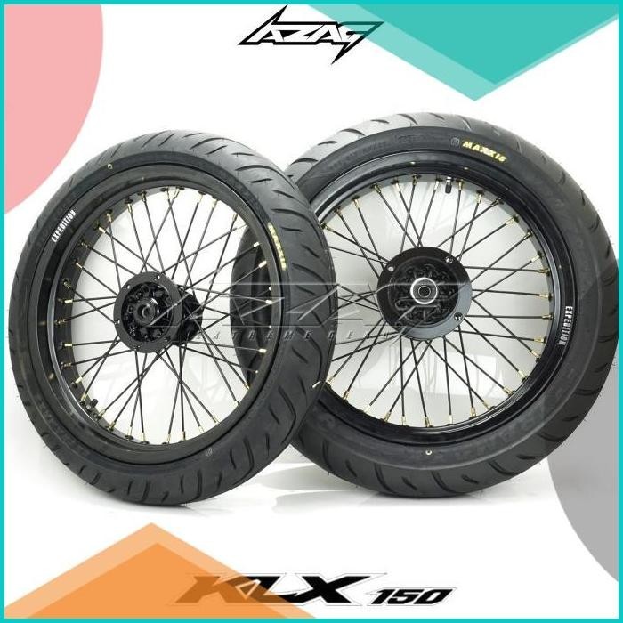 ban set klx dtracker 150 series ring 17 supermoto expedition maxxis 16