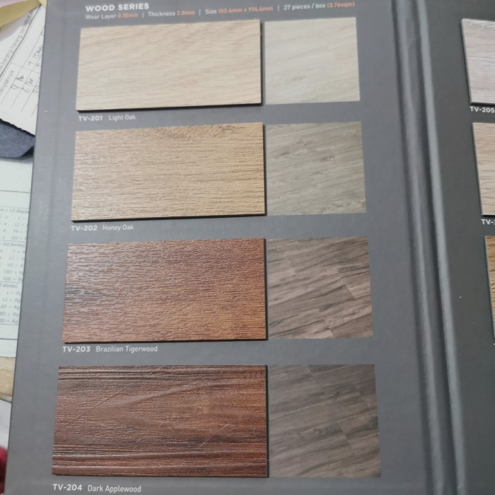 Vinyl Taco Flooring Vinil Lantai Taco 2Mm Lantai Karet Parket Parquete New