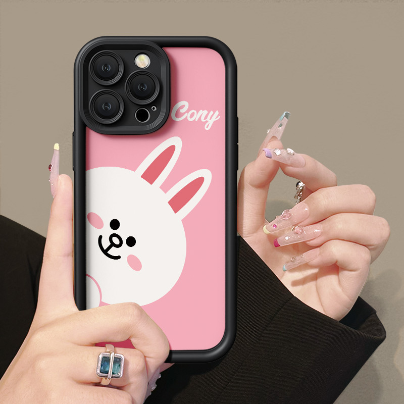 Probe Koni Rabbit Case For OPPO A15 A16 For A57 A17 A52 A53 A54 A5 A18 A38 Soft Case For A7 A78 A58 A74 A78 A9 A76 A1 A94 Casing For RENO4 5 6 7 8T 7z F9 Pro Fullcover Case 2020 8 a95 cesing a5s 4f a55 f kesing 5f a98 a17k 4 4g 5g softcase reno hp a92