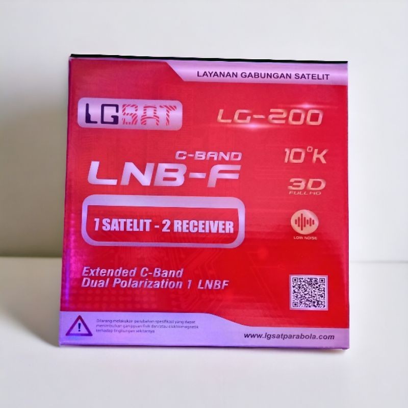 LNB C BAND LGSAT LG-200 Dual Out - Dual Receiver