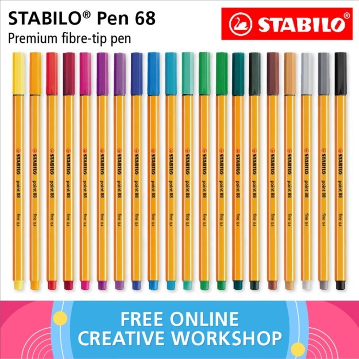 

Ready STABILO Set 20 - point 88 Starter Pack / Fineliner / Pen Pulpen Warna