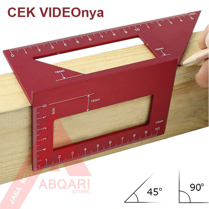 

Ready miter ruler / penggaris kombinasi shinwa / siku tukang / speed square