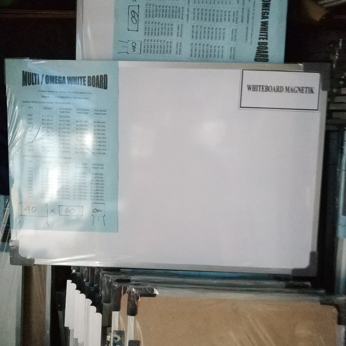 

Ready papan tulis gantung uk 60x40cm magnet