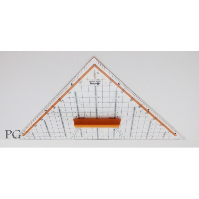 

Ready Rotring Technical Triangle Ruler Penggaris Segitiga Pegangan Centro