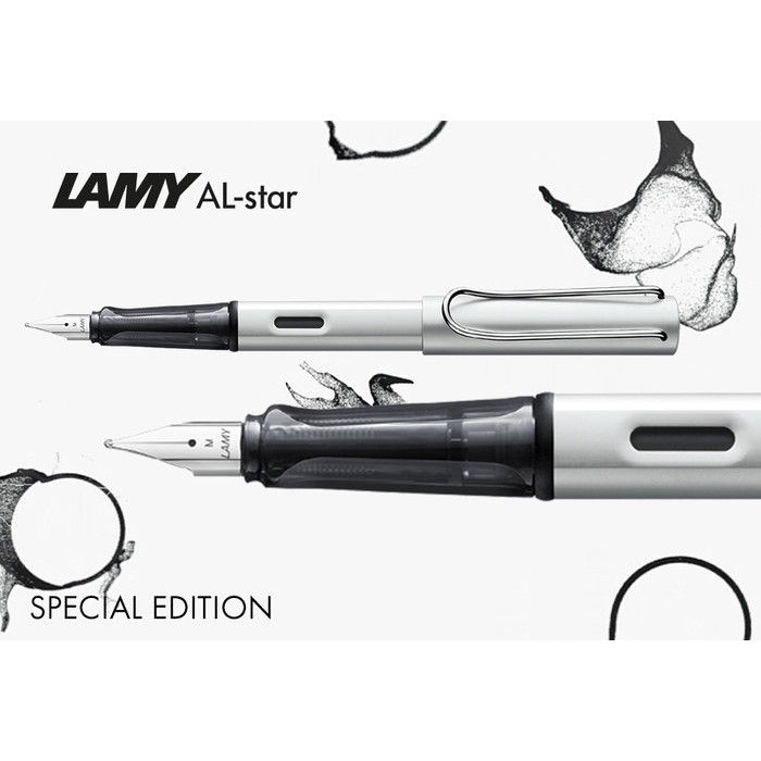 

Ready Lamy AL Star Fountain Pen Pena Black not Parker Pelikan